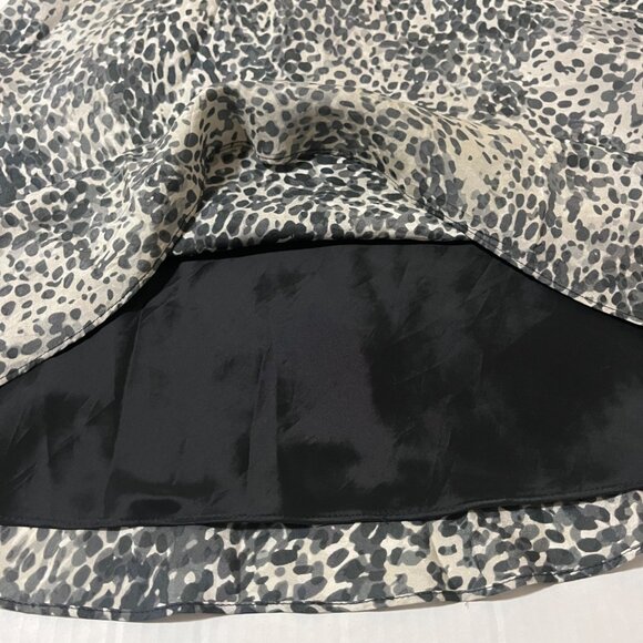 Vtg Y2K Express Silk Babydoll Dress Sz 0 Animal Print Whimsigoth Fairy Grunge - Picture 10 of 10